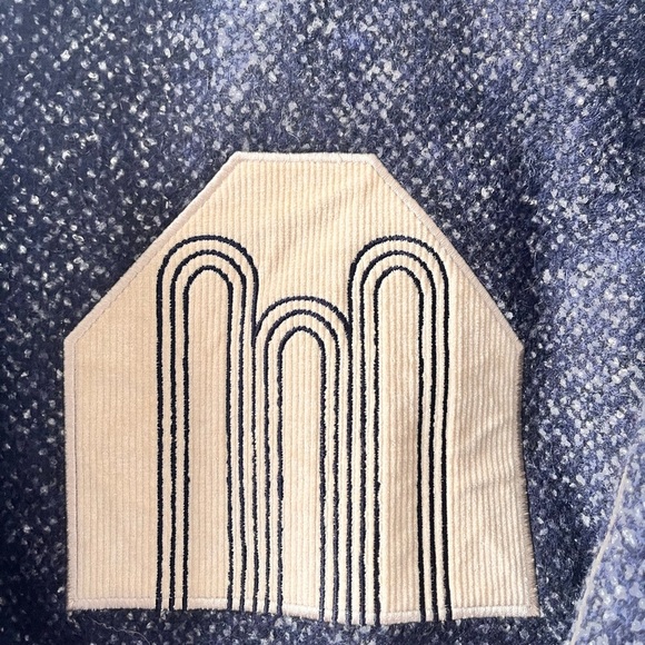 Stylish Kids' Pea Coat with Red Collar - Picture 8 of 9